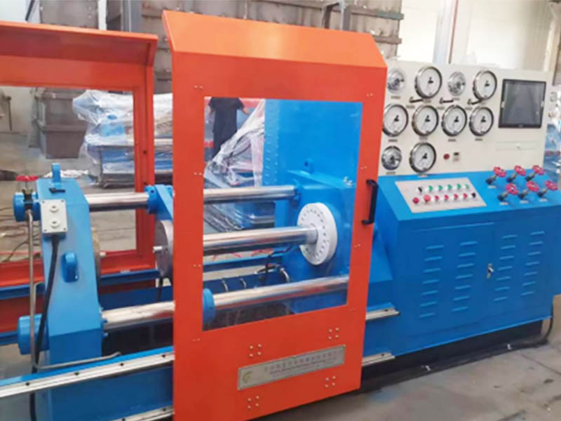 Horizontal Top Pressure Valve Pressure Testing Machine